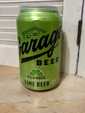 Recycled Can Candle - 12oz Lime Garage Beer Soy Wax